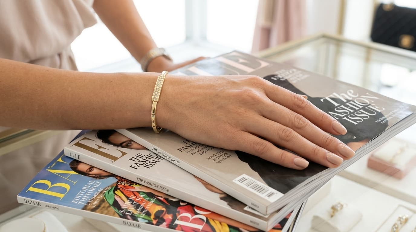 Studded Slim Cuff Bracelet