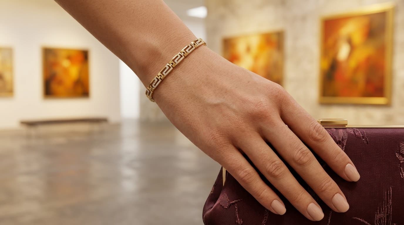 Geometric Studded Bracelet